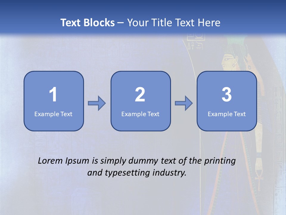 Blue Wallpaper Vintage PowerPoint Template