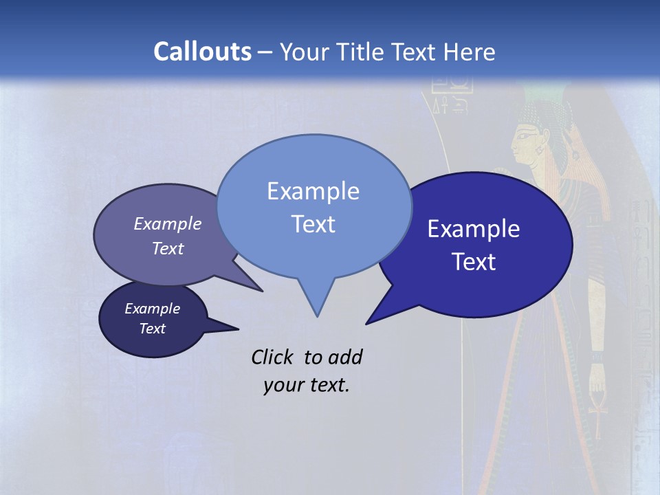 Blue Wallpaper Vintage PowerPoint Template