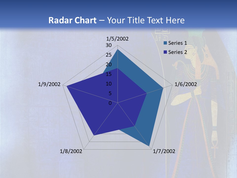 Blue Wallpaper Vintage PowerPoint Template