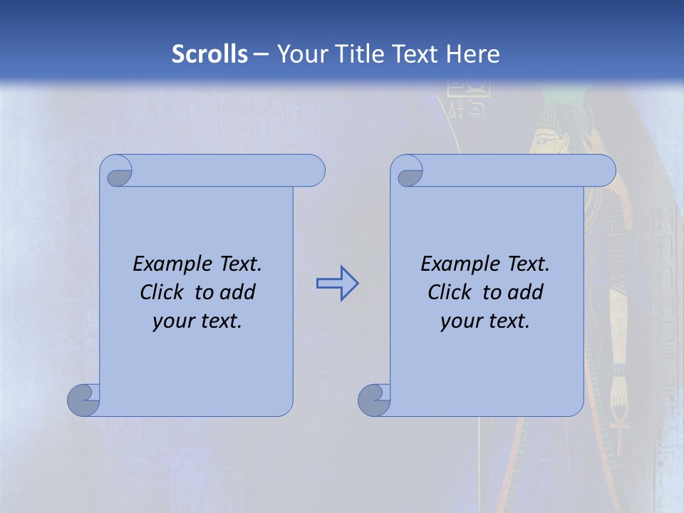 Blue Wallpaper Vintage PowerPoint Template