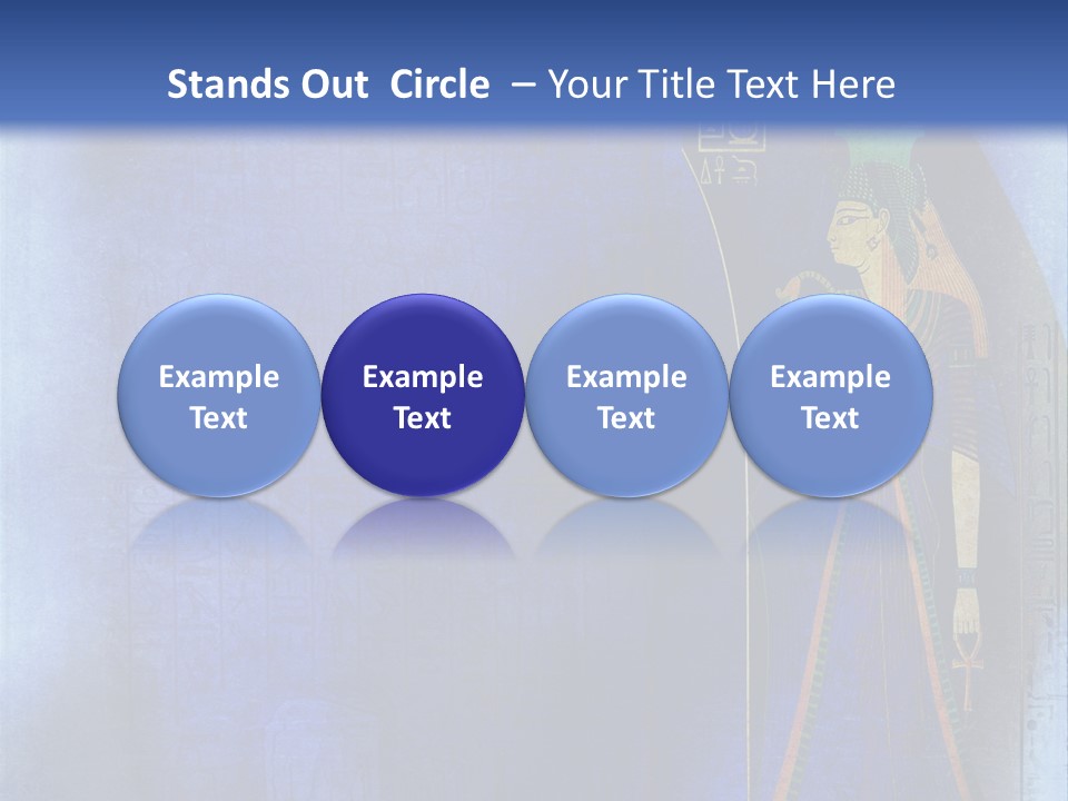 Blue Wallpaper Vintage PowerPoint Template