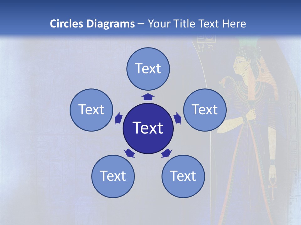 Blue Wallpaper Vintage PowerPoint Template