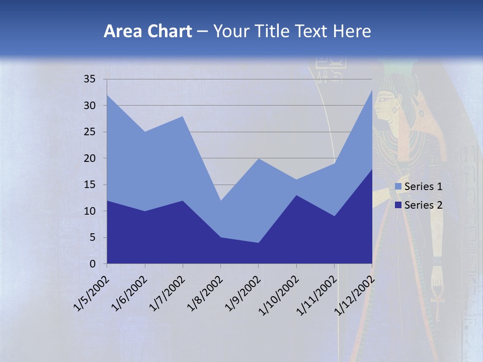 Blue Wallpaper Vintage PowerPoint Template