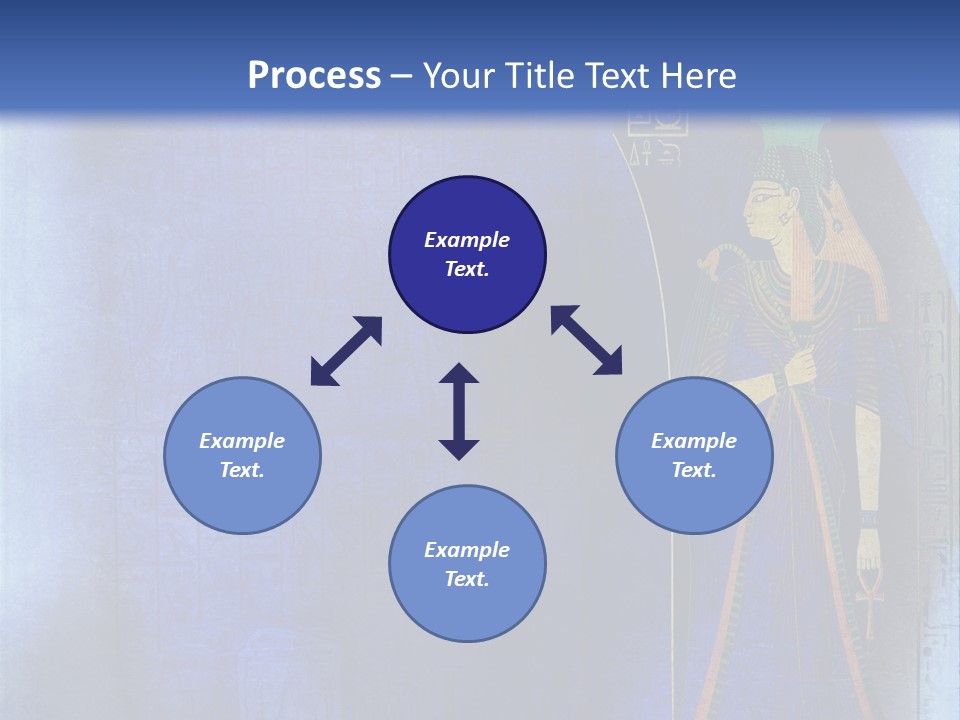 Blue Wallpaper Vintage PowerPoint Template