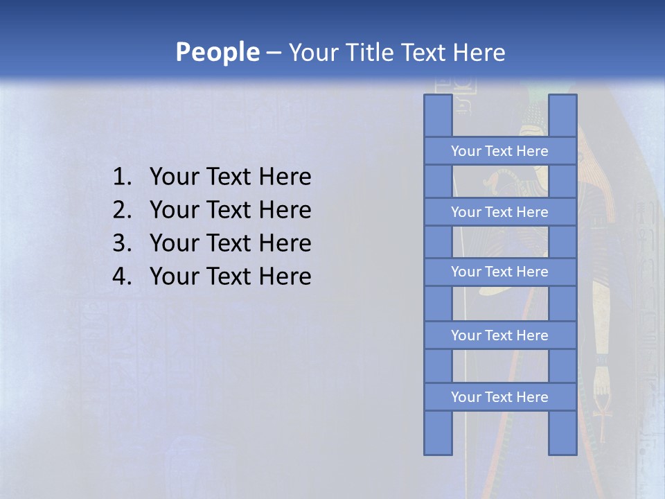 Blue Wallpaper Vintage PowerPoint Template