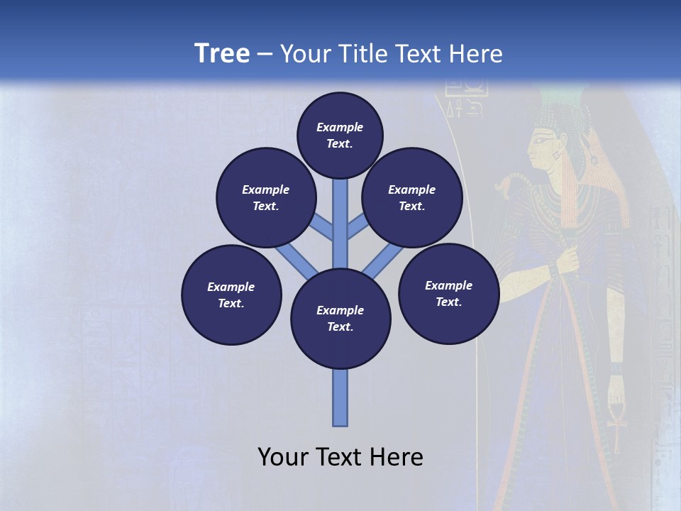 Blue Wallpaper Vintage PowerPoint Template