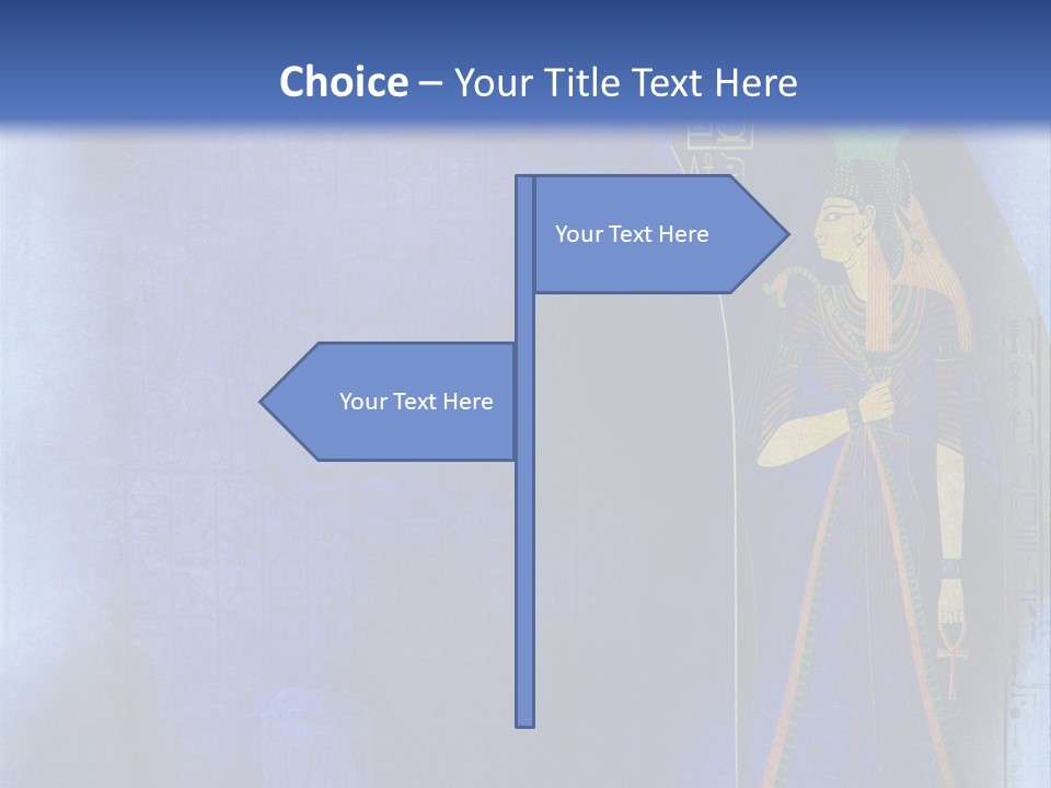 Blue Wallpaper Vintage PowerPoint Template