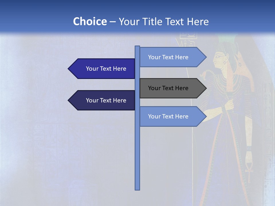 Blue Wallpaper Vintage PowerPoint Template