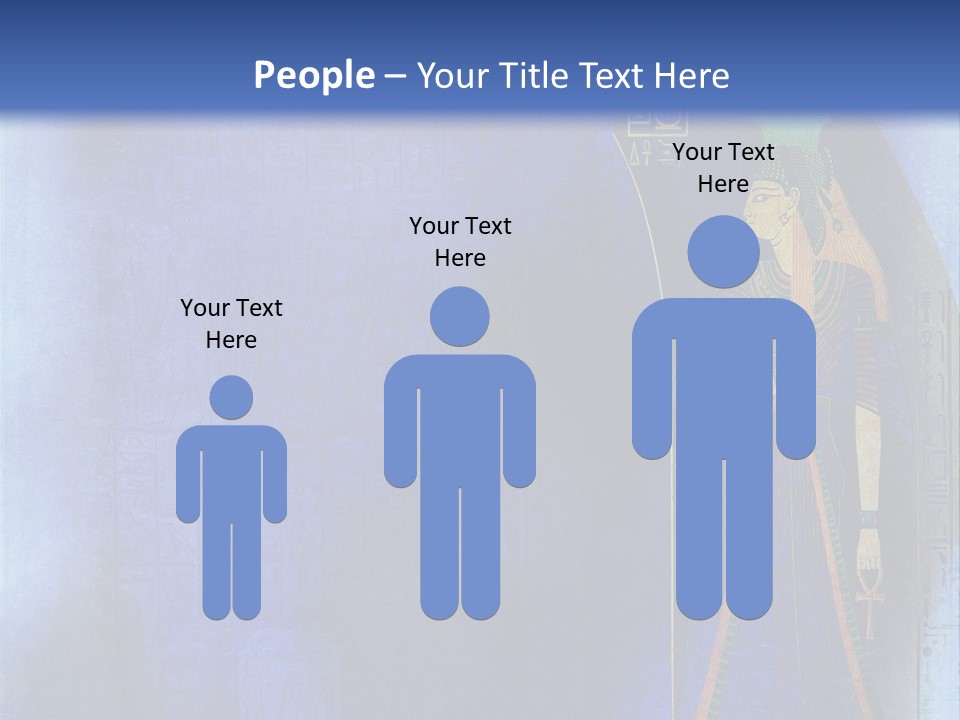 Blue Wallpaper Vintage PowerPoint Template