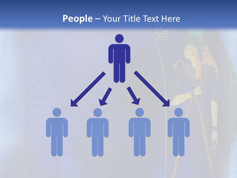 Blue Wallpaper Vintage PowerPoint Template