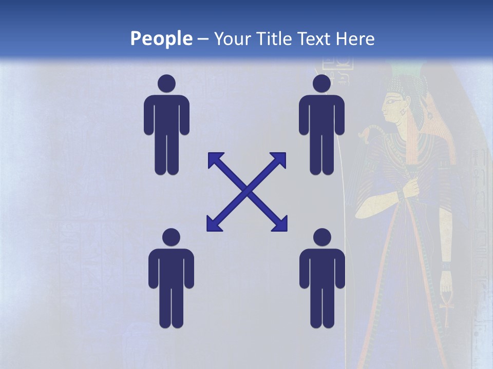 Blue Wallpaper Vintage PowerPoint Template