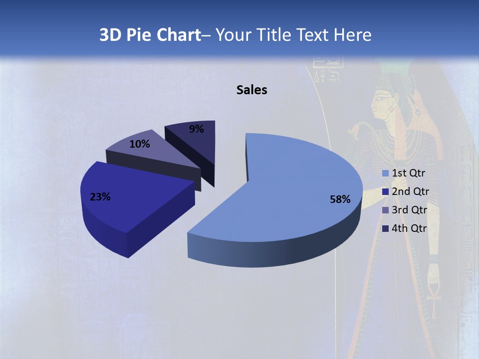 Blue Wallpaper Vintage PowerPoint Template