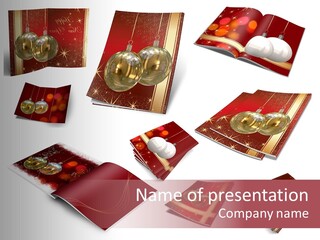 Notebook Red Asterisk PowerPoint Template