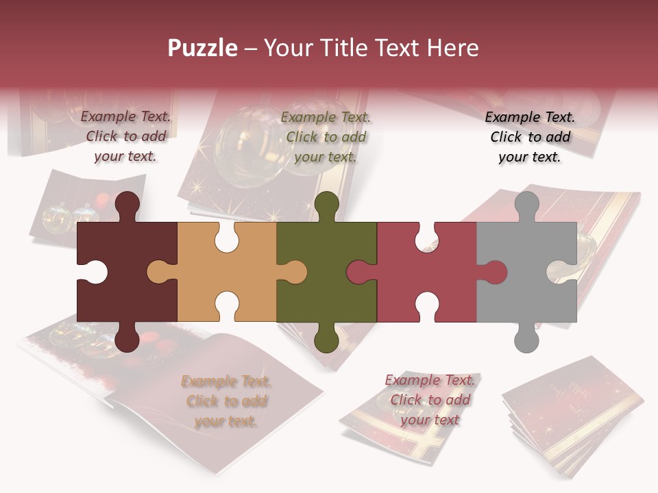 Notebook Red Asterisk PowerPoint Template