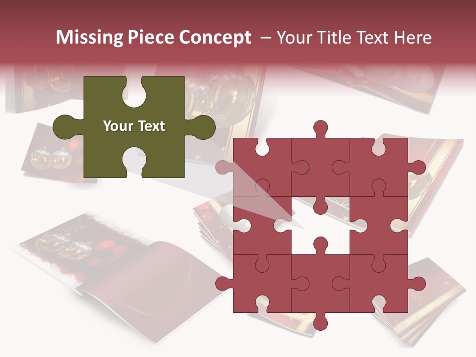 Notebook Red Asterisk PowerPoint Template