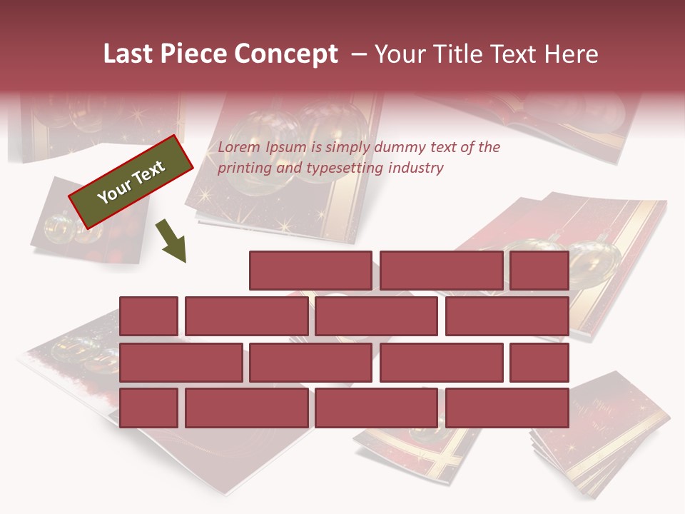 Notebook Red Asterisk PowerPoint Template