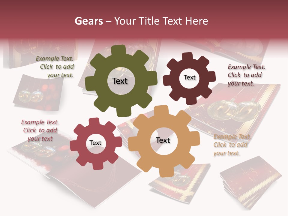 Notebook Red Asterisk PowerPoint Template