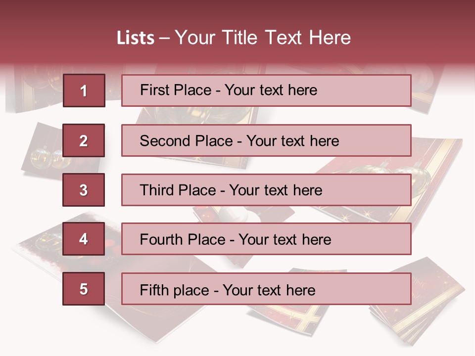 Notebook Red Asterisk PowerPoint Template