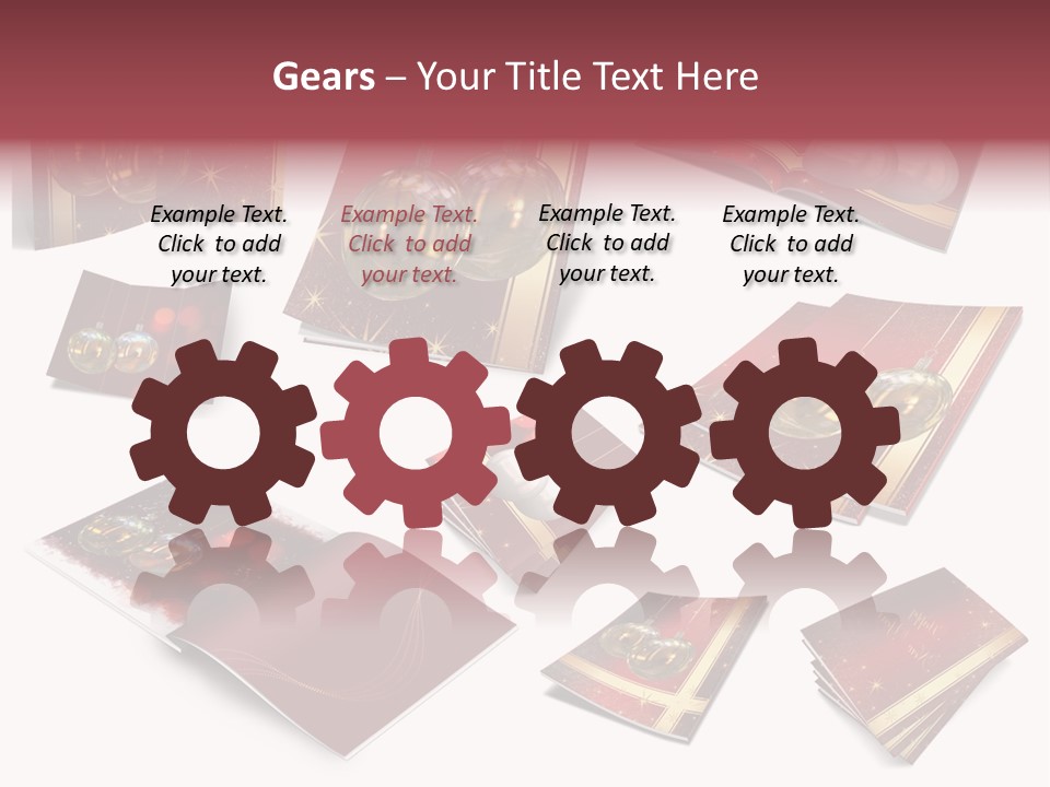Notebook Red Asterisk PowerPoint Template