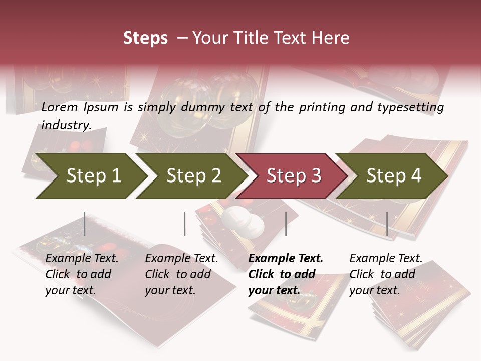 Notebook Red Asterisk PowerPoint Template
