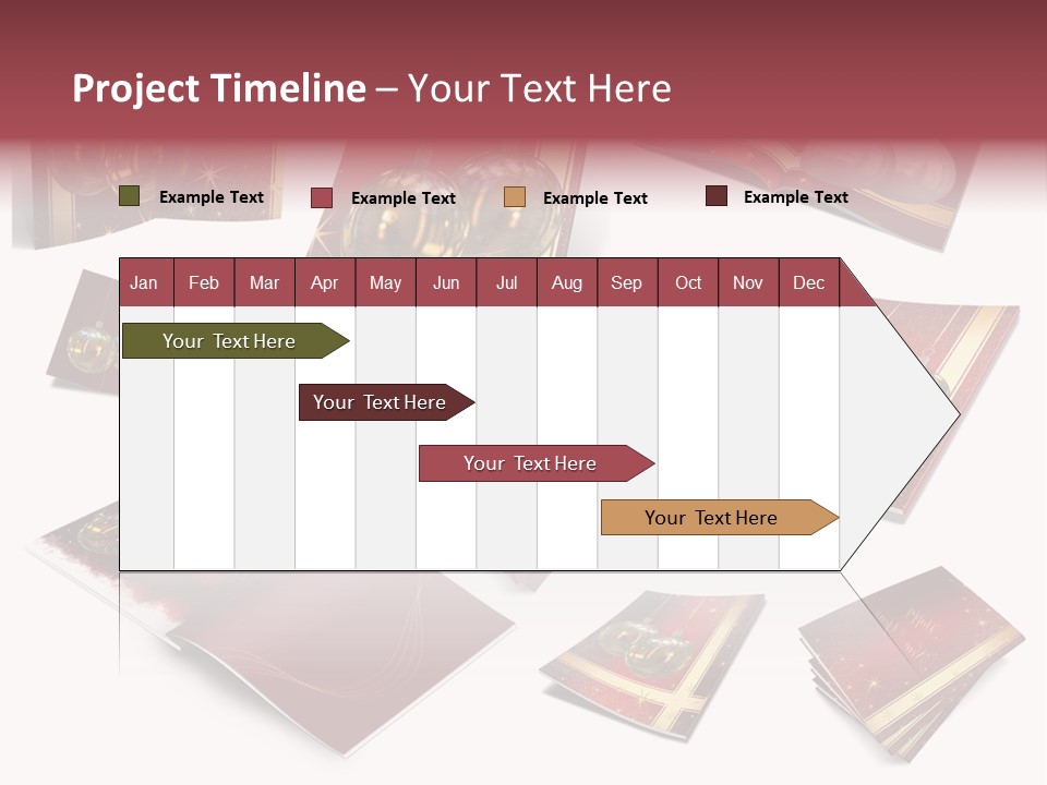 Notebook Red Asterisk PowerPoint Template