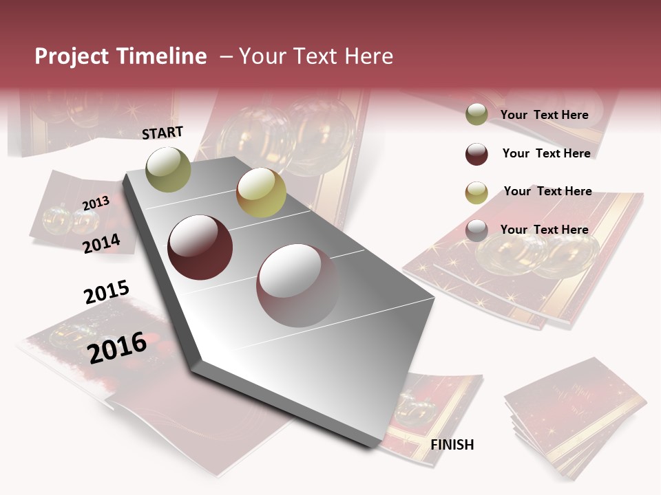 Notebook Red Asterisk PowerPoint Template