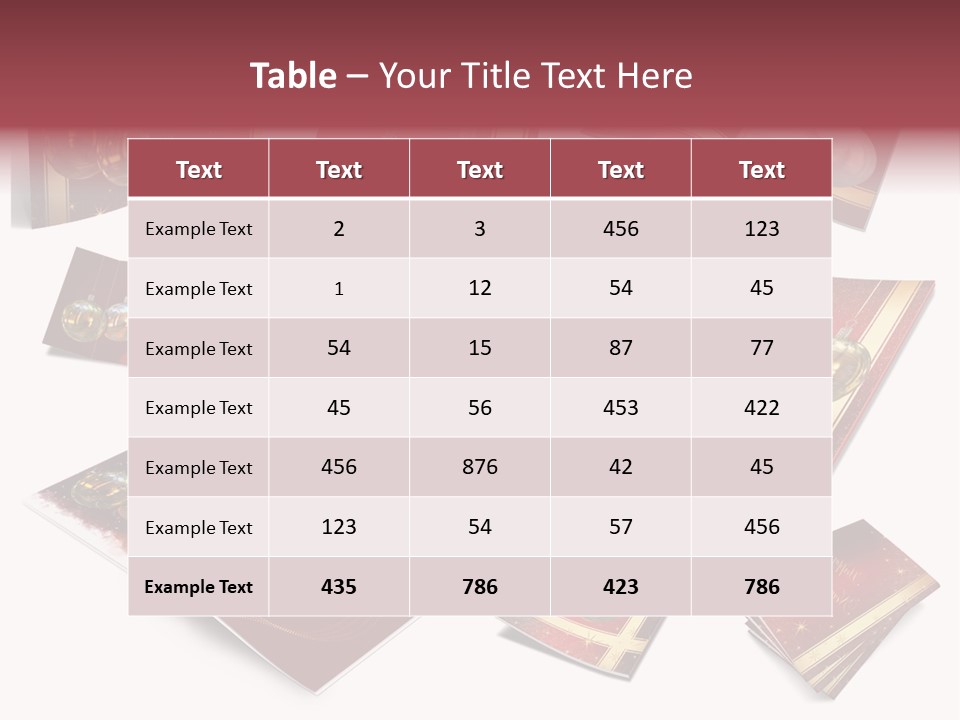 Notebook Red Asterisk PowerPoint Template
