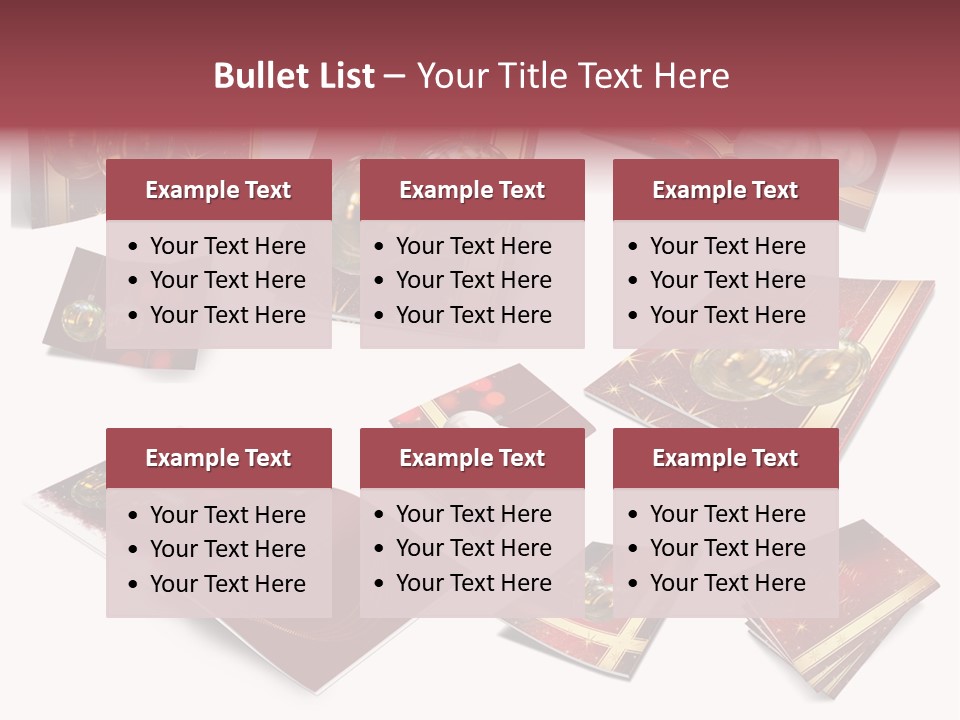 Notebook Red Asterisk PowerPoint Template