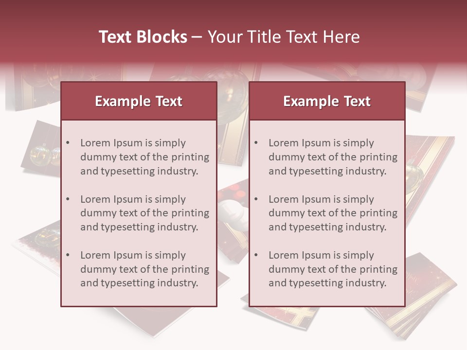 Notebook Red Asterisk PowerPoint Template