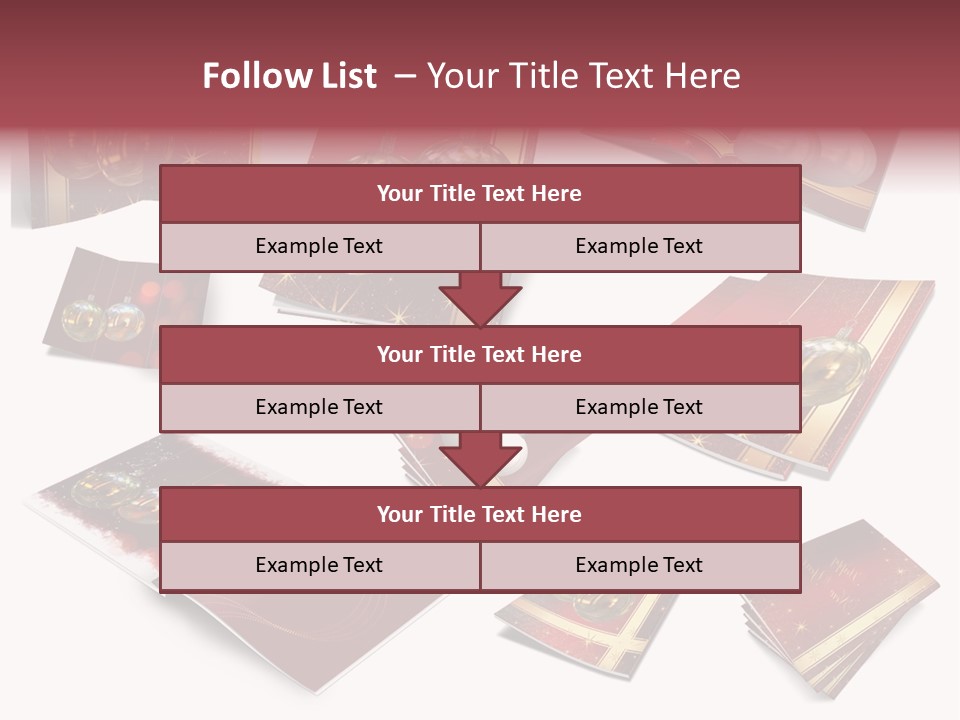 Notebook Red Asterisk PowerPoint Template