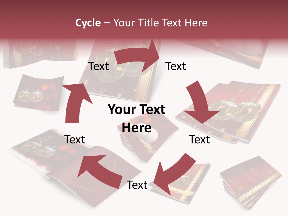Notebook Red Asterisk PowerPoint Template