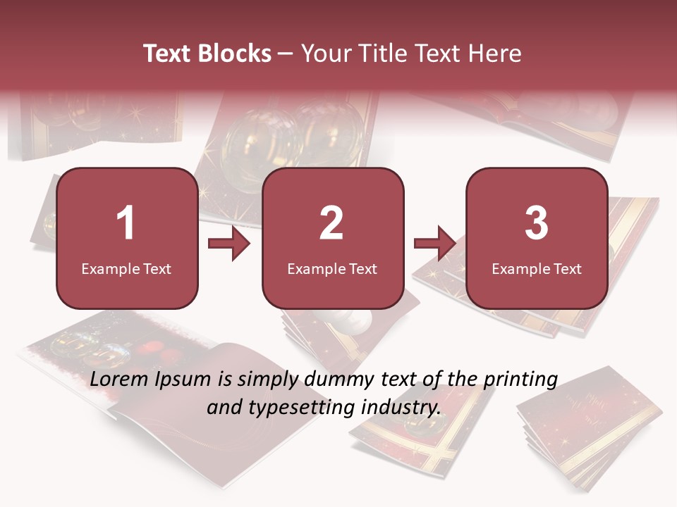 Notebook Red Asterisk PowerPoint Template