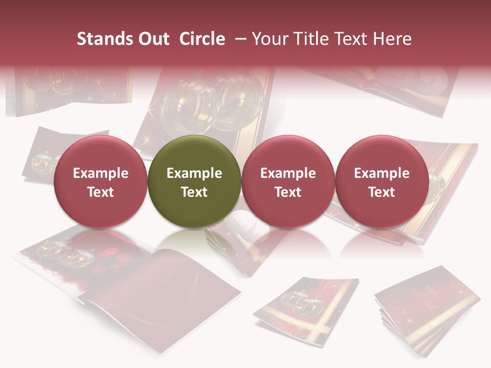 Notebook Red Asterisk PowerPoint Template