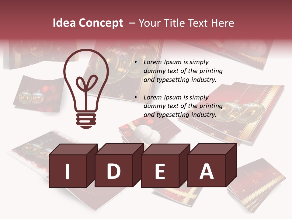 Notebook Red Asterisk PowerPoint Template