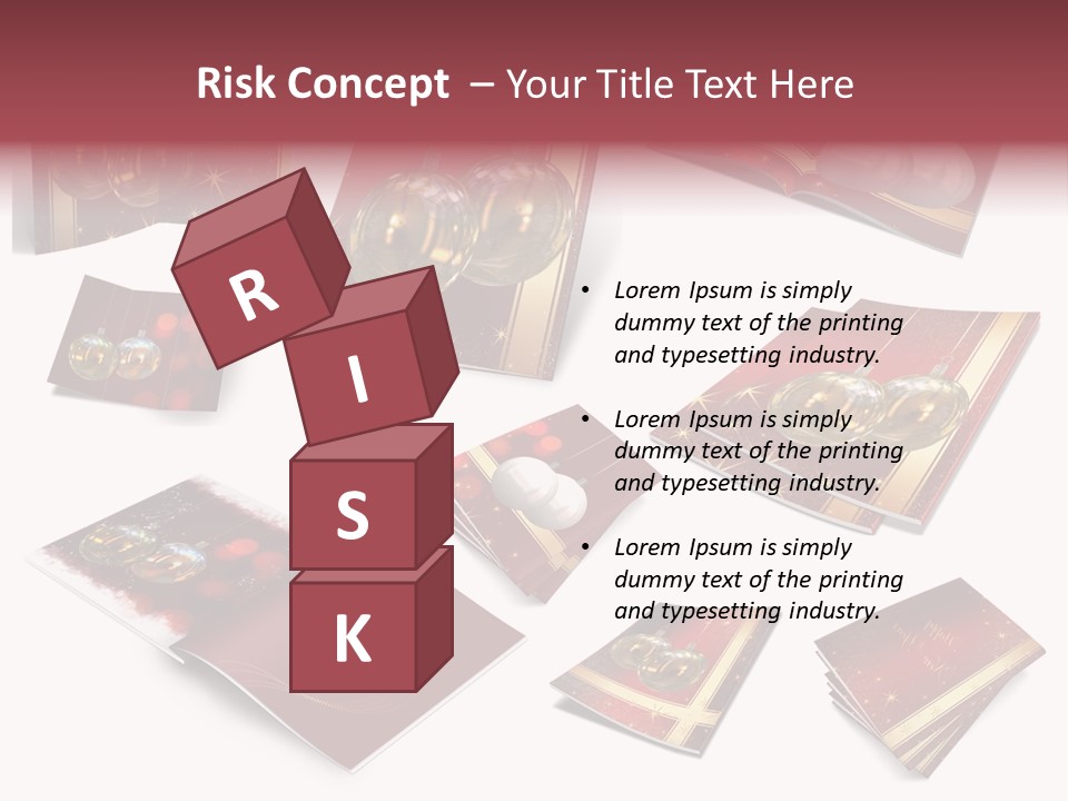 Notebook Red Asterisk PowerPoint Template