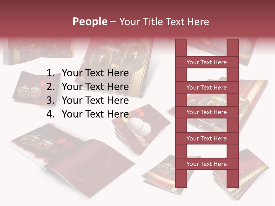 Notebook Red Asterisk PowerPoint Template