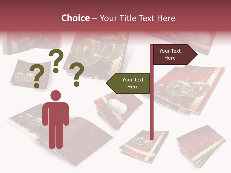 Notebook Red Asterisk PowerPoint Template