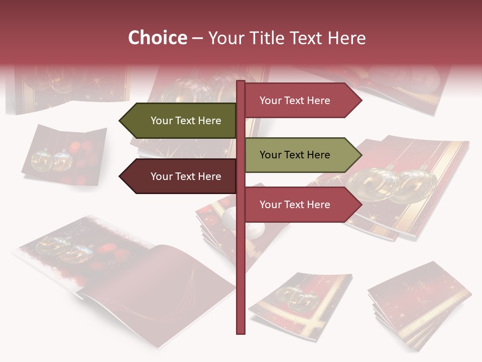 Notebook Red Asterisk PowerPoint Template