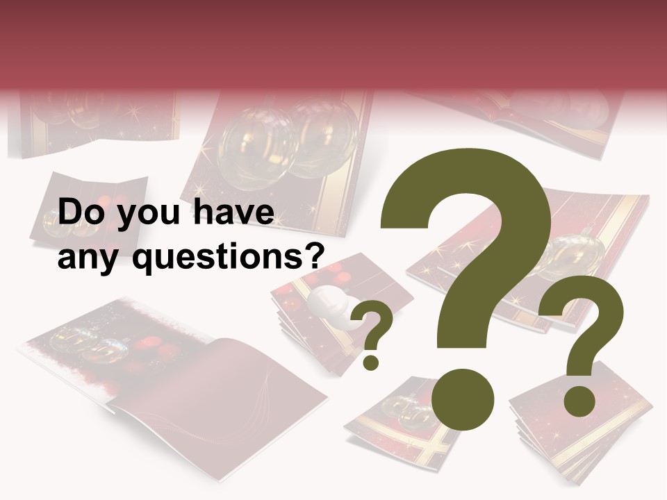 Notebook Red Asterisk PowerPoint Template