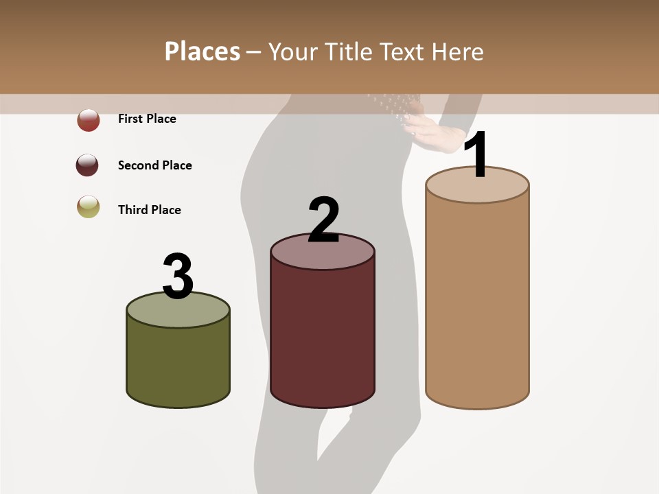 Sexy Brunette White PowerPoint Template