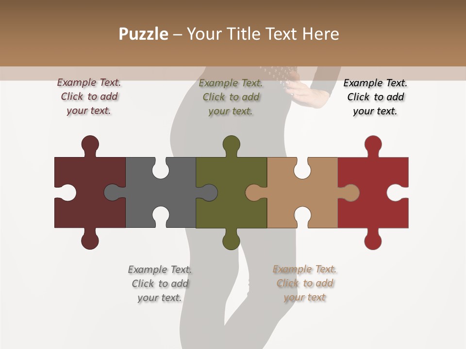 Sexy Brunette White PowerPoint Template