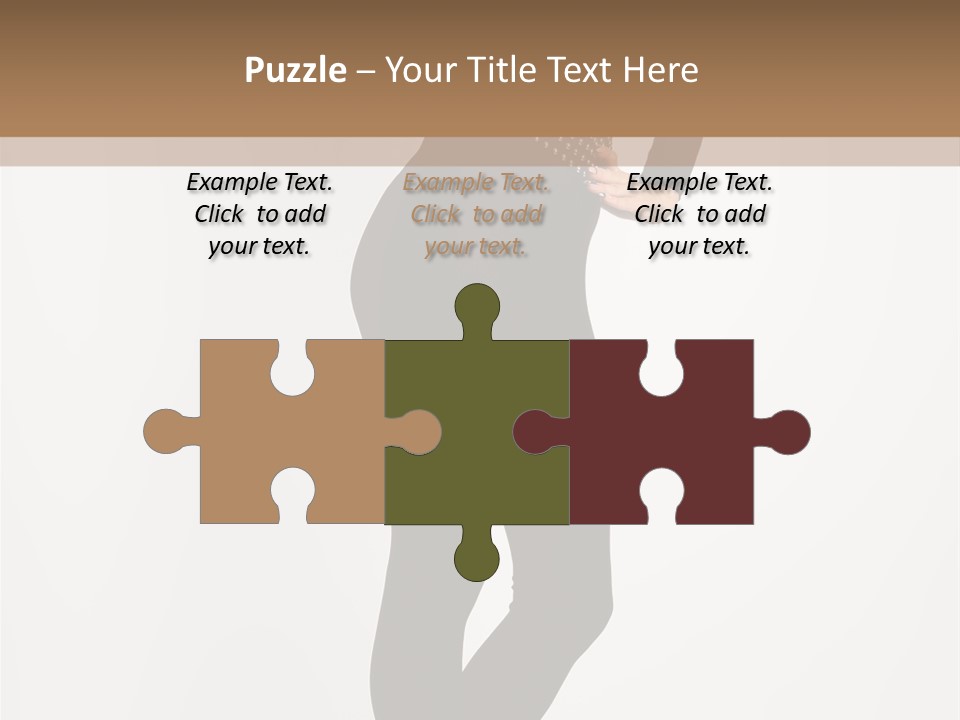 Sexy Brunette White PowerPoint Template