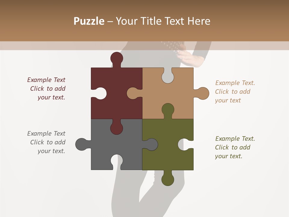 Sexy Brunette White PowerPoint Template