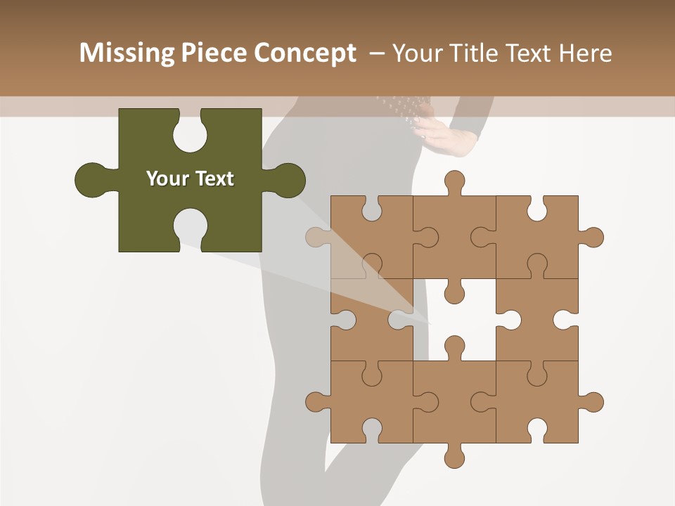 Sexy Brunette White PowerPoint Template