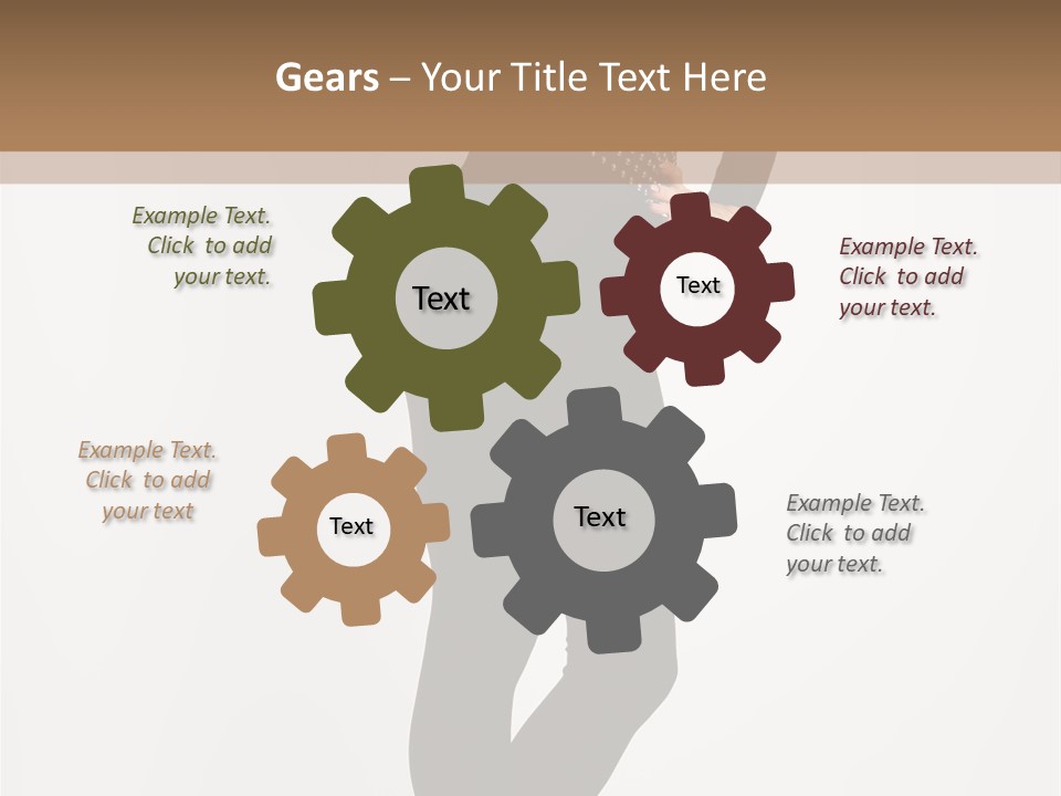 Sexy Brunette White PowerPoint Template