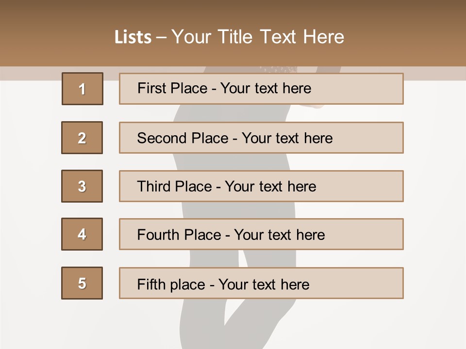Sexy Brunette White PowerPoint Template