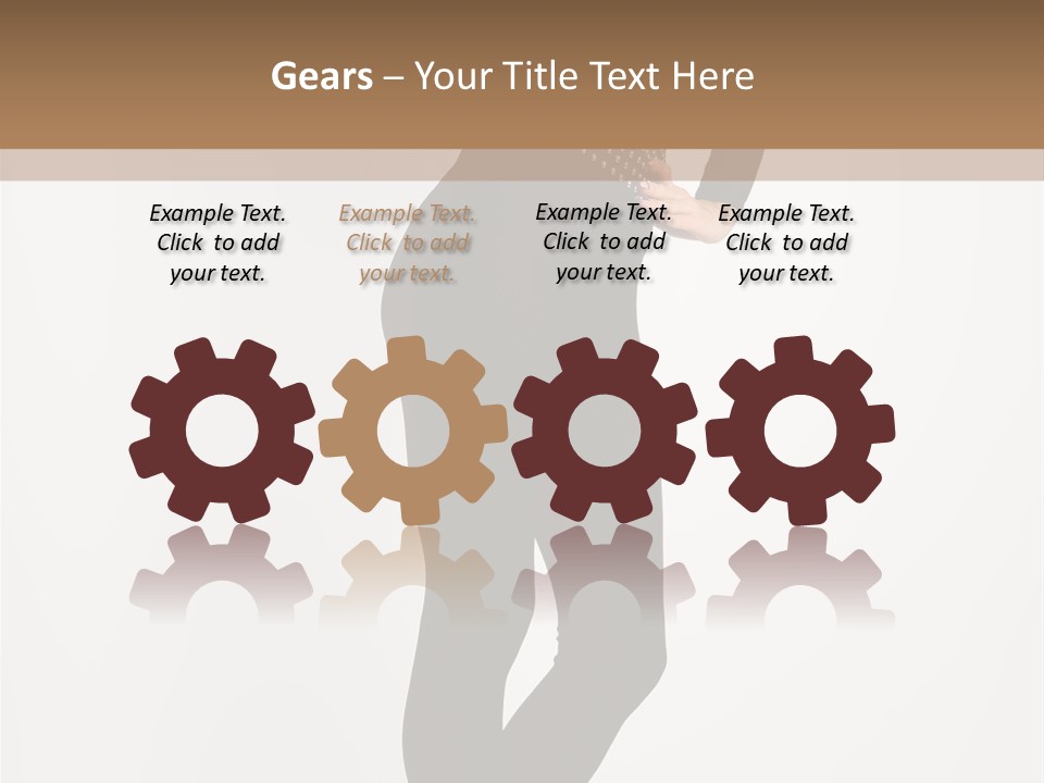 Sexy Brunette White PowerPoint Template