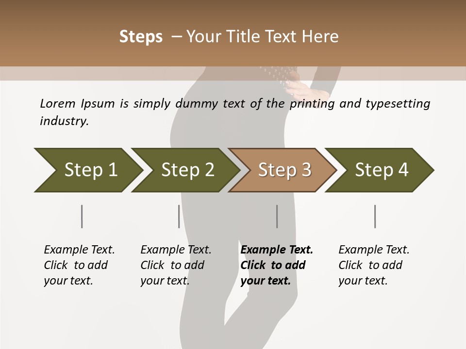 Sexy Brunette White PowerPoint Template