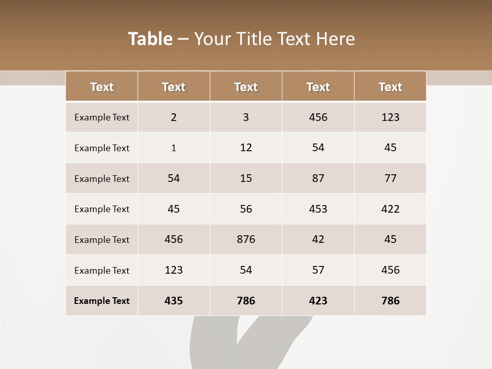 Sexy Brunette White PowerPoint Template