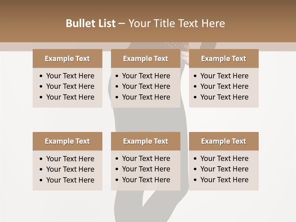 Sexy Brunette White PowerPoint Template